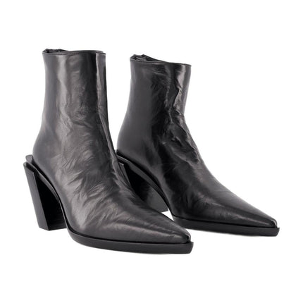 Florentine Ankle Boots - Ann Demeulemeester - Black - Leather