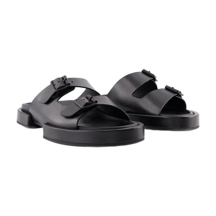 Block Henri Sandals - Ann Demeulemeester - Black - Leather