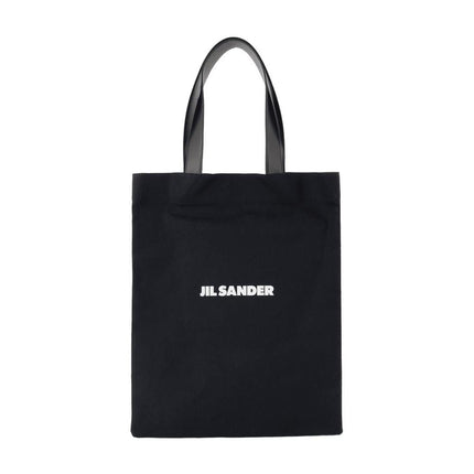 Cabas Book Tote - Jil Sander - Baumwolle - Schwarz