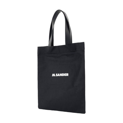 Cabas Book Tote - Jil Sander - Baumwolle - Schwarz