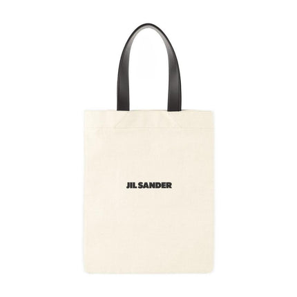 Cabas Book Tote - Jil Sander - Baumwolle - Beige