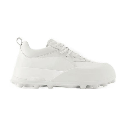 Sneakers - Jil Sander - Leder - Porzellanweiß