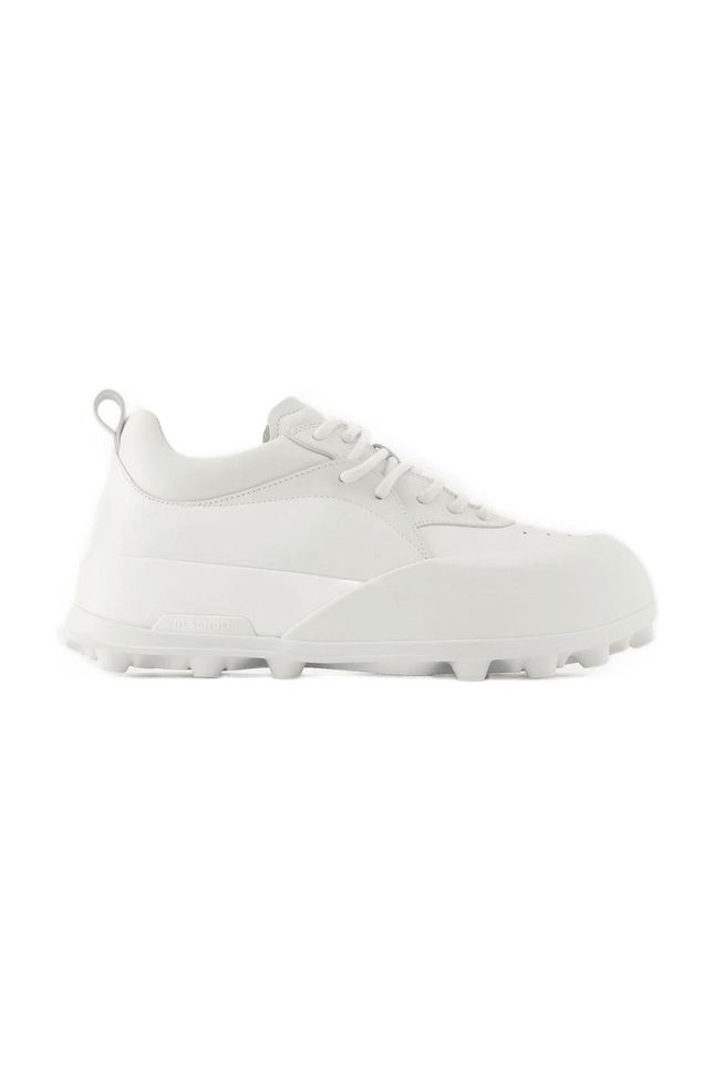 Sneakers - Jil Sander - Leder - Porzellanweiß
