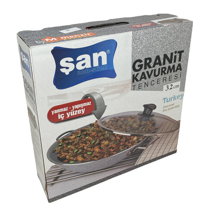 Menzir San Granit Bratpfanne/WOK 32 cm