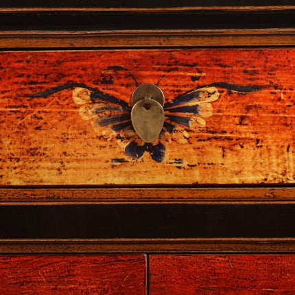 Vintage Asia Orientalische Kommode Sideboard Schrank "Fire" - Art. 34372-2