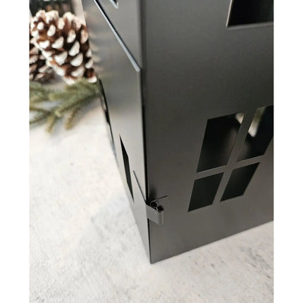Haus Metall schwarz Dekoration meinposten 3 Set Laternen Windlicht