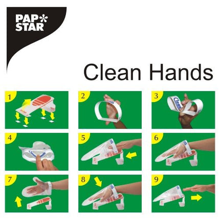 PAPSTAR Clean Hands Base Kit, Edelstahl, 11,5x12,7x22 cm, silber | Faltschachtel (1 Stück)