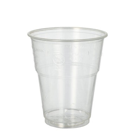 PAPSTAR 25 Kaltgetränkebecher, PLA "pure" glasklar mit Schaumrand