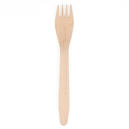 PAPSTAR Holz-Gabeln "pure" 16,5 cm, umweltfreundlich und stabil | Beutel (25 Stück)