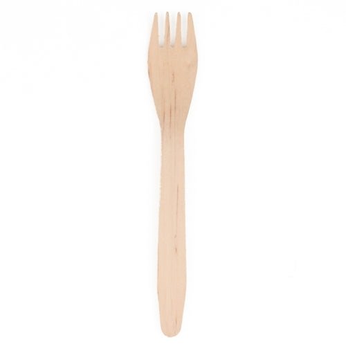 PAPSTAR Holz-Gabeln "pure" 16,5 cm, umweltfreundlich und stabil | Beutel (25 Stück)