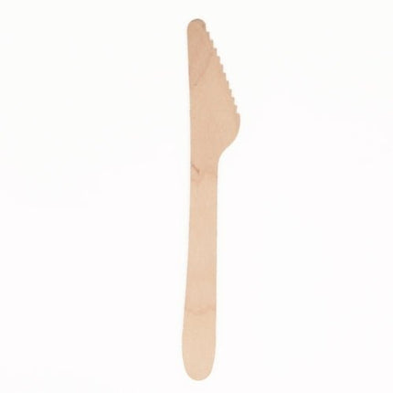 PAPSTAR Holzmesser "pure" 16,5 cm, umweltfreundlich und stabil | Beutel (25 Stück)