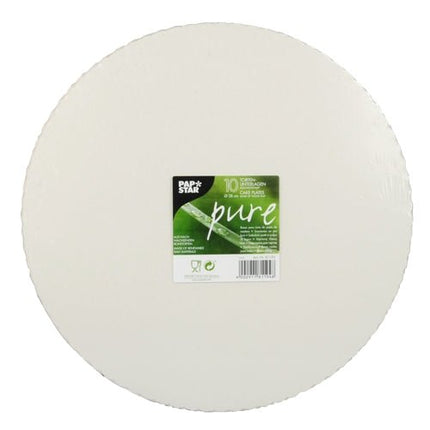 PAPSTAR 10 Tortenunterlagen, Pappe "pure" rund