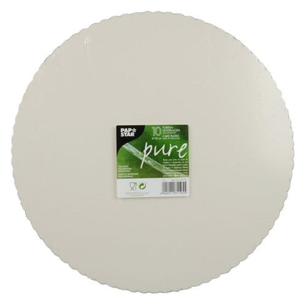 PAPSTAR 10 Tortenunterlagen, Pappe "pure" rund