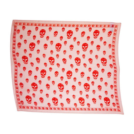 Schal Skull - Alexander McQueen - Seide - Rosa