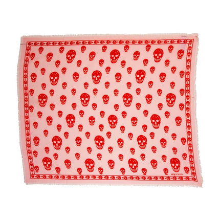 Schal Skull - Alexander McQueen - Seide - Rosa