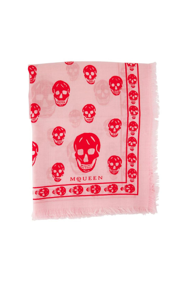 Schal Skull - Alexander McQueen - Seide - Rosa