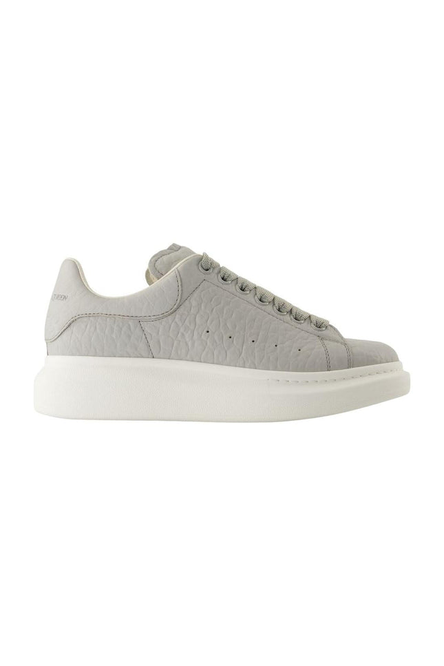 Oversized Sneakers - Alexander Mcqueen - Leder - Grau