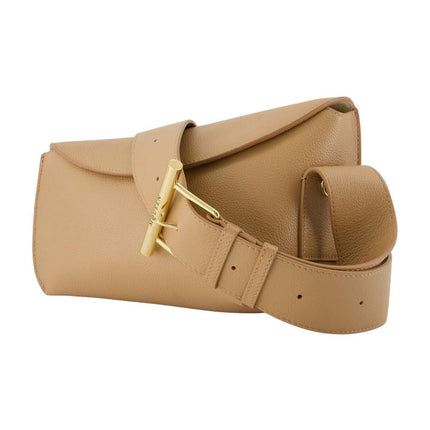 T-Bar Sling Schultertasche - Alexander McQueen - Leder - Beige
