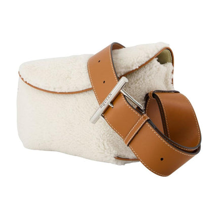 T-Bar Sling Schultertasche - Alexander McQueen - Leder - Weiß