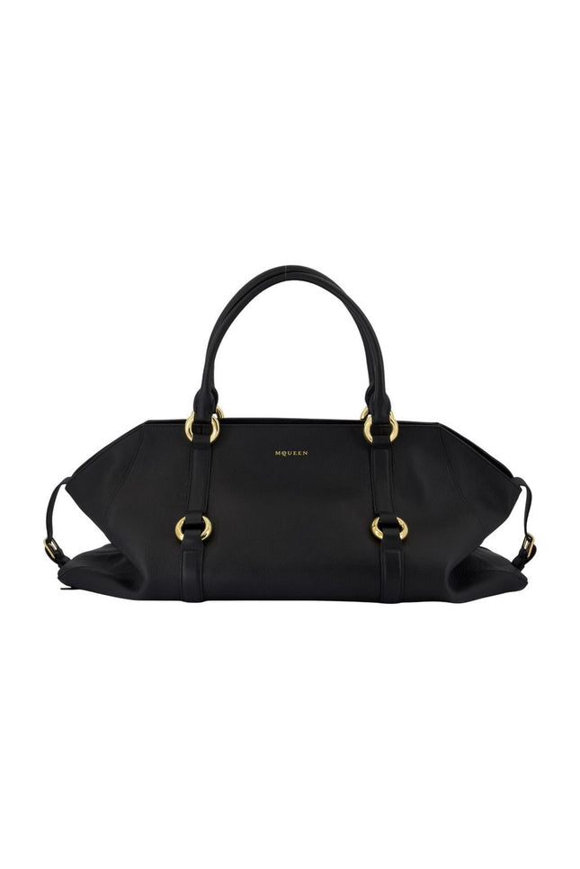 Farringdon Maxi Handtasche - Alexander McQueen - Leder - Schwarz