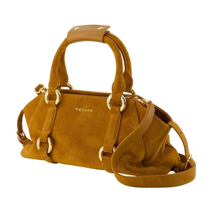Farringdon Small Handtasche - Alexander McQueen - Leder - Braun