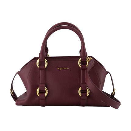 Farringdon Small Handtasche - Alexander McQueen - Leder - Bordeaux