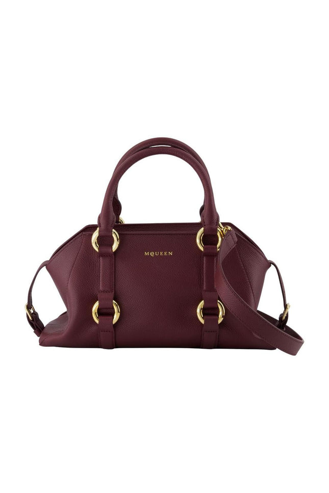 Farringdon Small Handtasche - Alexander McQueen - Leder - Bordeaux