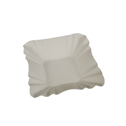 PAPSTAR 100 Schalen, Pappe "pure" eckig weiss