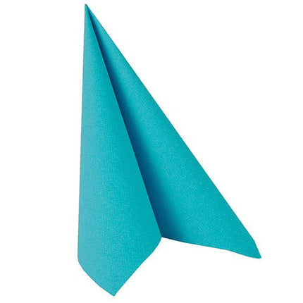 PAPSTAR 50 Servietten "ROYAL Collection" 1/4-Falz 40 x 40 cm türkis