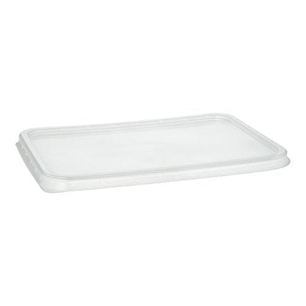 Starpak 50 Deckel für Verpackungsbecher, PP 0,7 cm x 18,6 cm x 13,3 cm transparent | Folie (50 Stück)