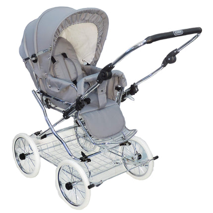 EICHHORN Kinderwagen Kombikinderwagen Komplett-Set, 0-3 Jahre, umbaubar zum Sportwagen, inklusive Babytragetasche, EVA-Rad, marineblau