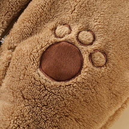 Baby Winter Schneeanzug Baby Strampler, Junge und Mädchen Einteiliger Anzug mit Kapuze, Kleinkind Oberbekleidung Schneeanzug Set Dick und Warm,Blau 3-6 Monate