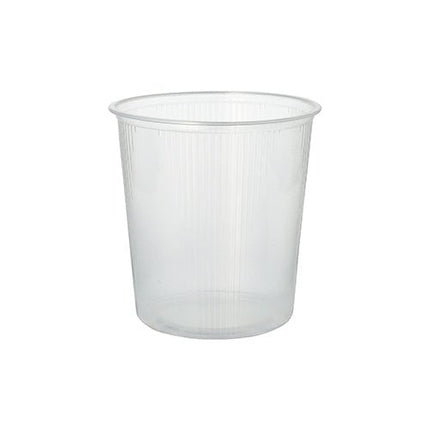 Starpak 100 Verpackungsbecher, PP rund, transparent