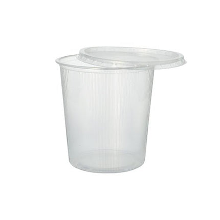 Starpak 100 Verpackungsbecher, PP rund, transparent