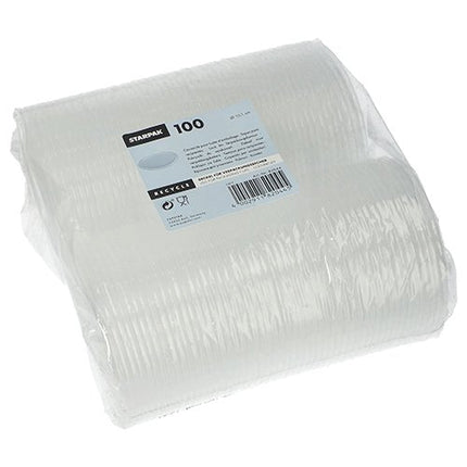 Starpak 100 Deckel für Verpackungsbecher, PP rund Ø 10,1 cm · 0,8 cm transparent | Folie (100 Stück)