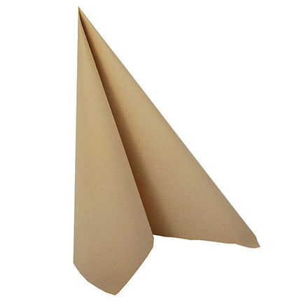 PAPSTAR 50 Servietten "ROYAL Collection" 1/4-Falz 40 x 40 cm sand