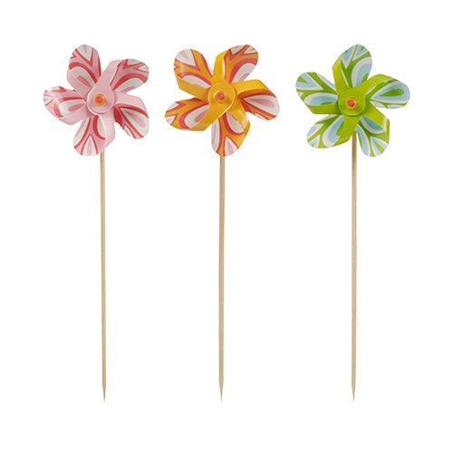 PAPSTAR Deko-Picker "Windmühle" 17,5 cm, farbig sortiert | Papptray (50 Stück)