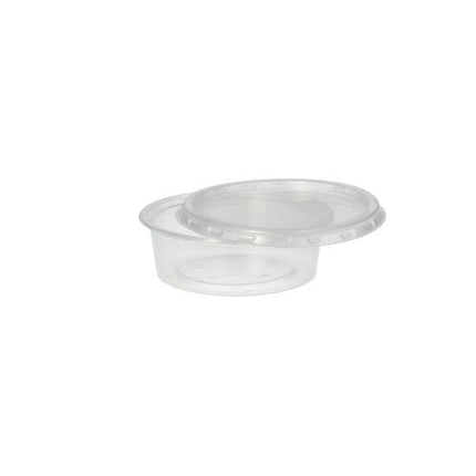 Starpak 50 Dressingbecher, PP rund Ø 7,1 cm transparent
