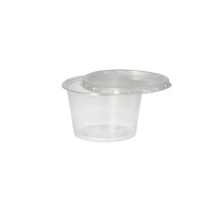 Starpak 50 Dressingbecher, PP rund Ø 7,1 cm transparent