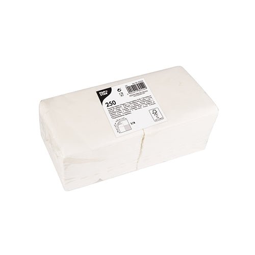 PAPSTAR 250 Servietten, 2-lagig 24 x 24 cm 1/4-Falz