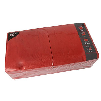 PAPSTAR 250 Servietten, 3-lagig 1/4-Falz