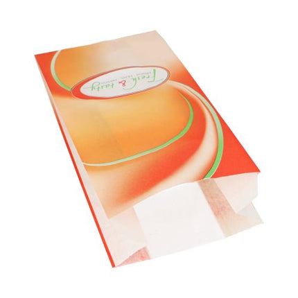 Starpak 1000 Sichtstreifenbeutel 33 cm x 16 cm x 8,7 cm weiss "Fresh & Tasty" | Schrumpffolie (1000 Stück)