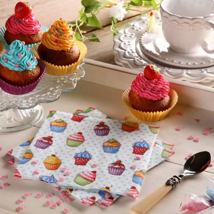 PAPSTAR 20 Servietten, 33 cm x 33 cm 3-lagig 1/4-Falz Design Set 5