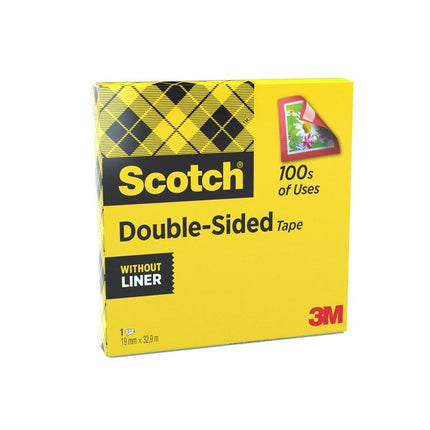 Scotch® doppelseitiges Klebeband, 1 Rolle, 19 mm x 33 m