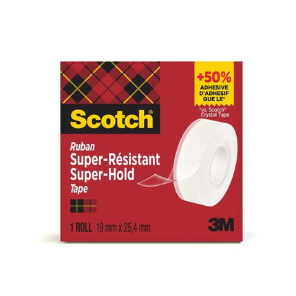 Scotch® Super-Hold Secure Tape, 1 Rolle, 19 mm x 25,4 m
