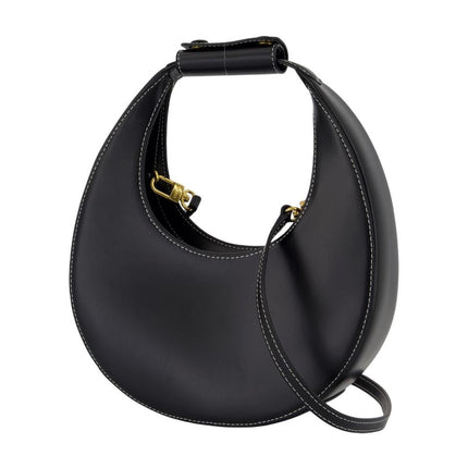 Mini Moon Handtasche - Staud - Leder - Schwarz