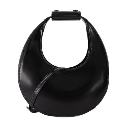 Mini Moon Handtasche - Staud - Leder - Schwarz