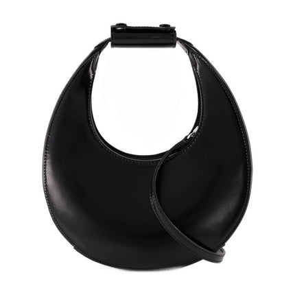 Mini Moon Handtasche - Staud - Leder - Schwarz