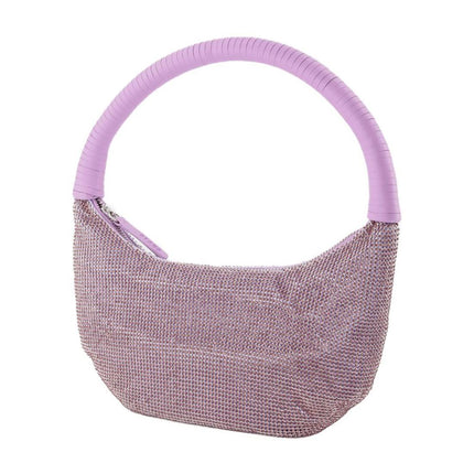 Pepper Crystal  Hobo Bag - Staud - Lilac - Strass