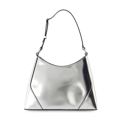 Linda Schultertasche - Staud - Leder - Silber